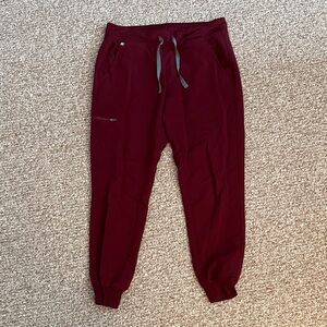 Women Burgundy Jogger Pants